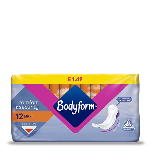 BODYFORM MAXI TOWELS NORMAL 12s Main image