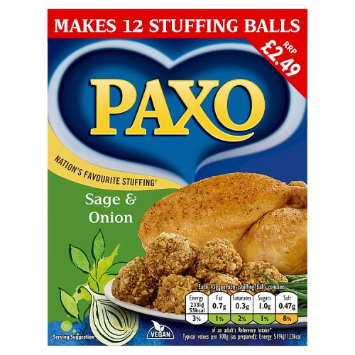 PAXO SAGE & ONION £2.49 170g Main image