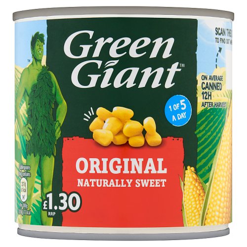 GREEN GIANT ORIGINAL CORN £1.30 340g