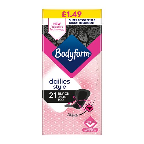 BODYFORM DAILY FRESH BLACK LINER 21s Main image