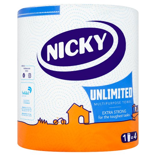 NICKY UNLIMITED STRONG KITCHEN TOWEL 3PLY 1s Main image