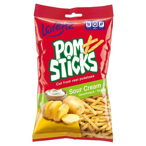 LORENZ POMSTICKS SOUR CREAM 85g