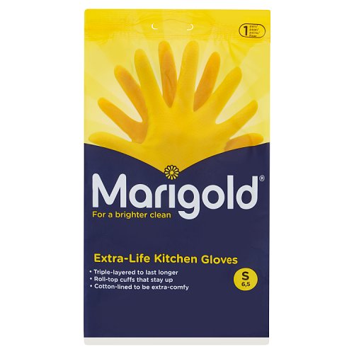 MARIGOLD KITCHEN GLOVES SMALL 6s