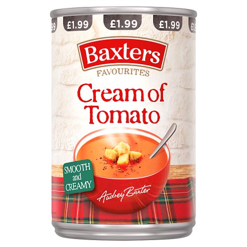 BAXTERS CREAM OF TOMATO SOUP £1.99 400g