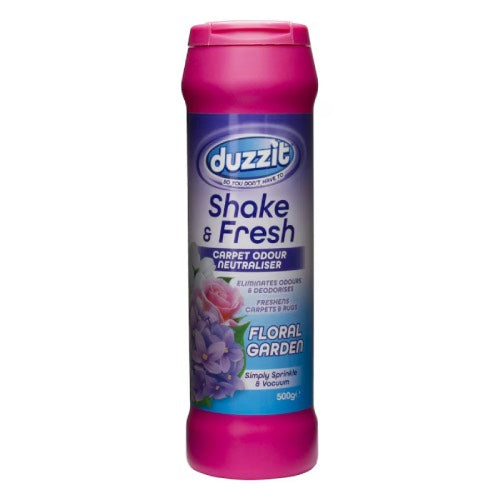 DUZZIT SHAKE & FRESH CARPET ODOUR FLORAL GARDEN 500g