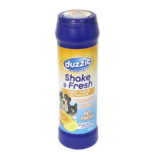 DUZZIT SHAKE & FRESH CARPET ODOUR PET FRESH 500g