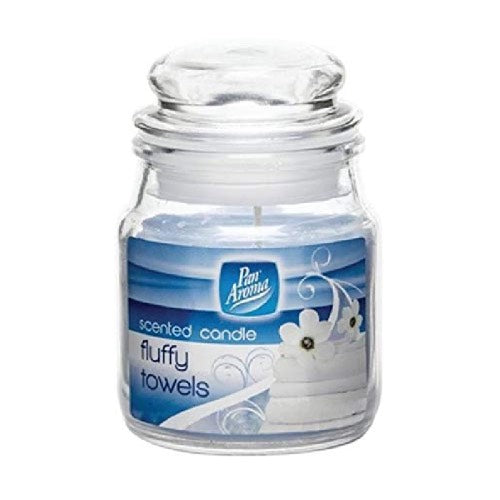 PAN AROMA SCENTED SMALL JAR CANDLE FLUFFY 12s