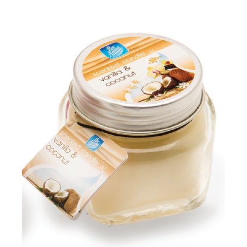 PAN AROMA SCENTED SMALL JAR VANILLA & COCO CANDLE 12s Main image