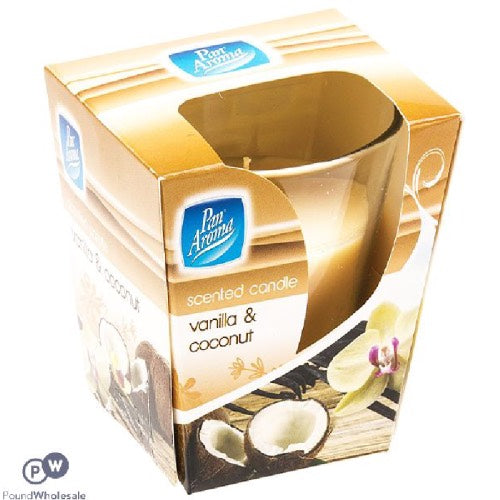 PAN AROMA STRAIGHT EDGE VANILLA & COCONUT CANDLE 12s Main image