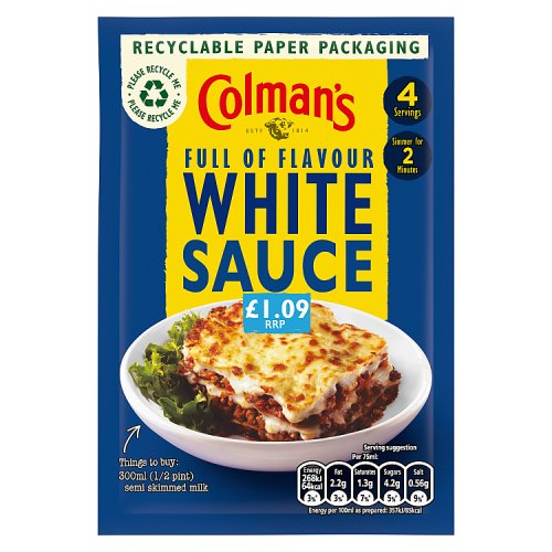 COLMANS WHITE SAUCE £1.09 25g