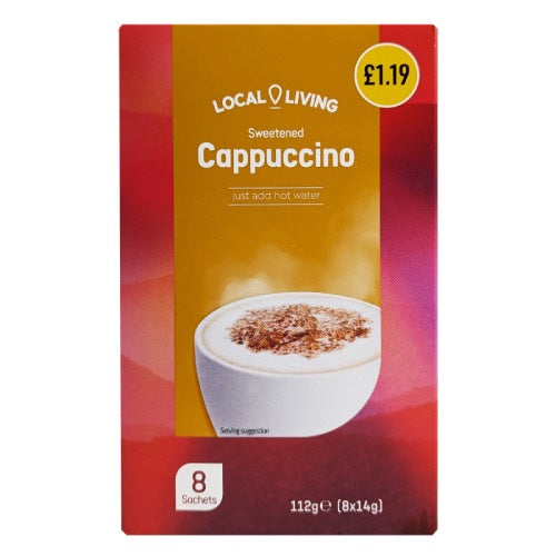 LOCAL LIVING CAPPUCINO SACHETS £1.19 112g Main image