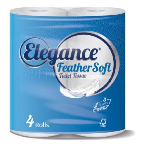 ELEGANCE FEATHERSOFT 3PLY 4ROLL