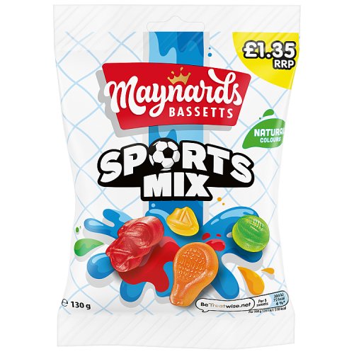 MAYNARDS BASSETTS SPORTS MIX SWEETS BAG PMP 165G Main image