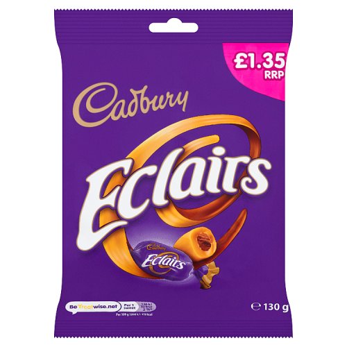 CADBURY ECLAIRS CLASSIC CHOCOLATE BAG £1.35 PMP 130g Main image