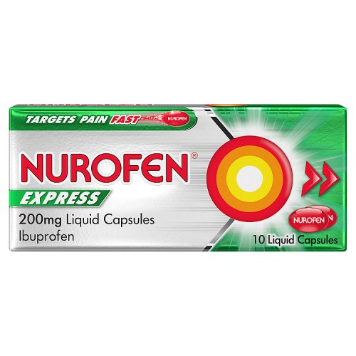 NUROFEN EXPRESS LIQUID CAPSULES 10s
