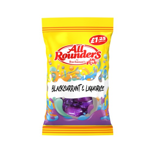 ALL ROUNDERS BLACKCURRANT & LIQUORICE £1.25 110g