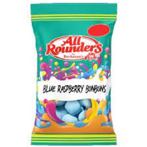 ALL ROUNDERS BLUE RASPBERRY BONBONS £1.25 100g
