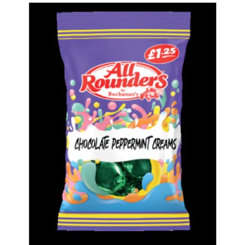 ALL ROUNDERS CHOC PEPPERMINT CREAMS 90g