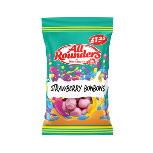 ALL ROUNDERS STRAWBERRY BONBONS £1.25 110g Main image