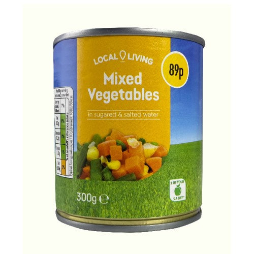 LOCAL LIVING MIXED VEGETABLES 89P 300g Main image