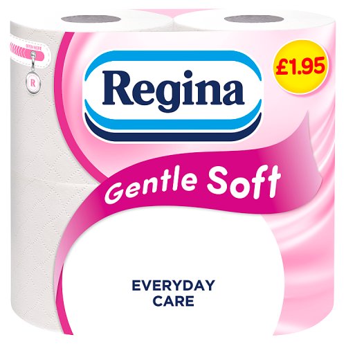 REGINA SOFT & GENTLE TOILET TISSUE 3 PLY 4ROLL