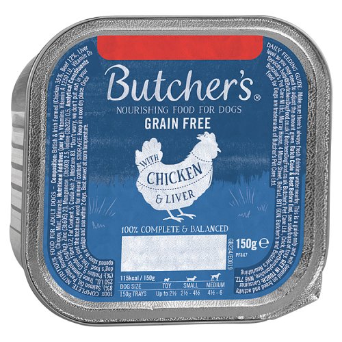 BUTCHERS ALUTRAY CHICKEN & LIVER 150g Main image