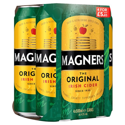 MAGNERS ORIGINAL CIDER 4.5% [4 PACK] 4X500m