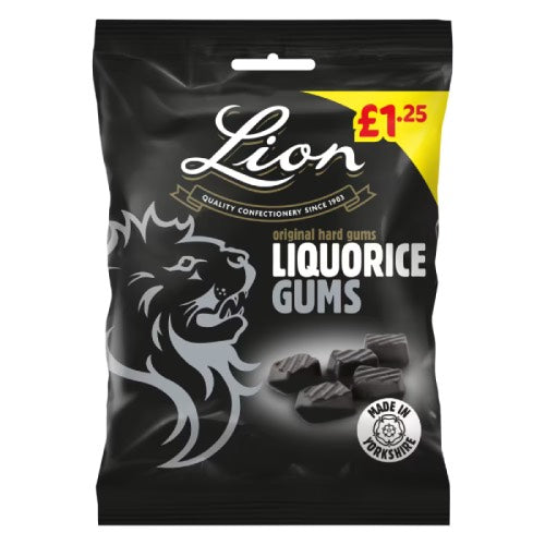 LION LIQUORICE GUMS £1.25 130g Main image