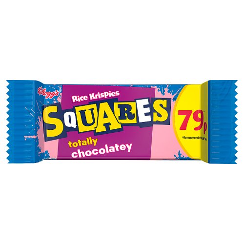 KELLOGGS RICE KRISPIES SQUARES DELIGTFULLY CHO 79P 36G