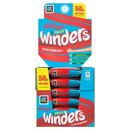 KELLOGGS FRUIT WINDERS STRAWBERRY 50P 17g Main image