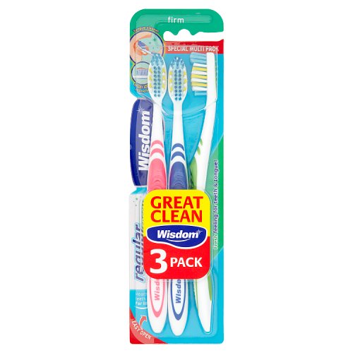 WISDOM REGULAR FRESH FIRM TOOTHBRUSH TRIPLE 6s