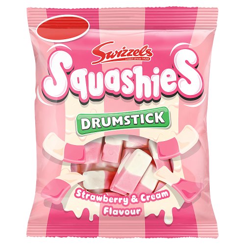 SWIZZELS SQUASHIES STRAWBERRY & CREAM £1.15 120g Main image