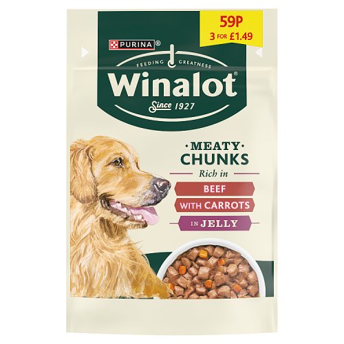 WINALOT POUCH CIJ BEEF & CARROT [3 FOR 100g