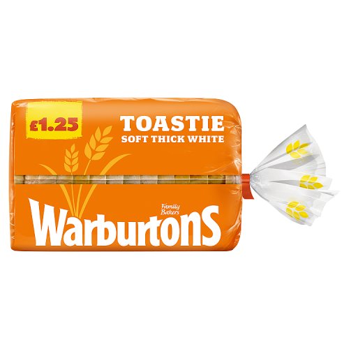 WARBURTONS WHITE TOASTIE BREAD 400g Main image