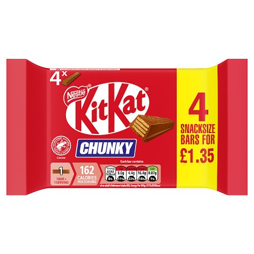 KIT KAT CHUNKY £1.35 [4 PACK] 32g