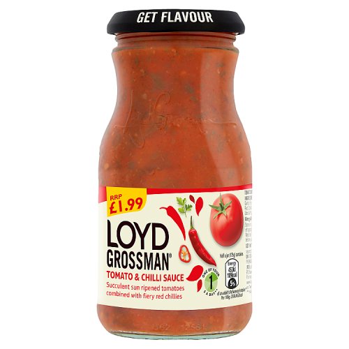 LOYD GROSSMAN TOMATO & CHILLI £1.99 350g