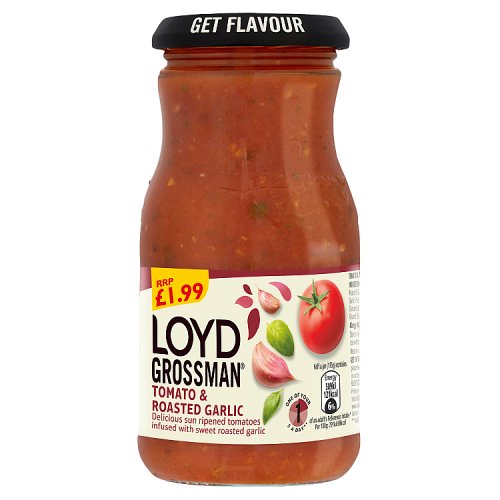 LOYD GROSSMAN TOMATO & ROAST GARLIC £1.99 350g Main image