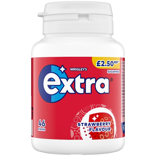 WRIGLEY EXTRA STRAWBERRY BOTTLE £2.50 46s Main image