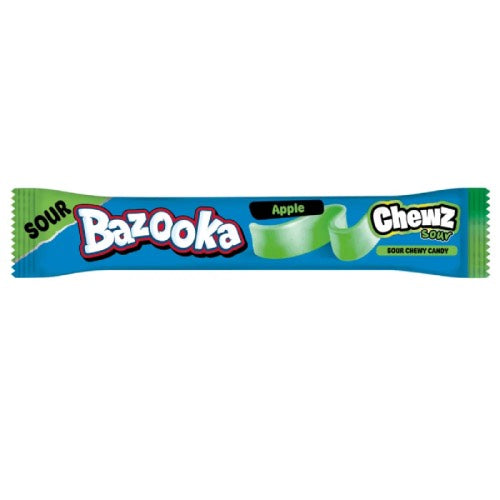 BAZOOKA SOUR APPLE CHEW BAR 14g