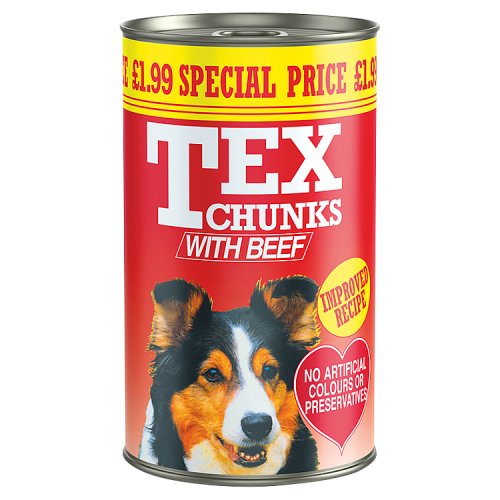 TEX CHUNKS BEEF DOG FOOD 1.2kg Main image