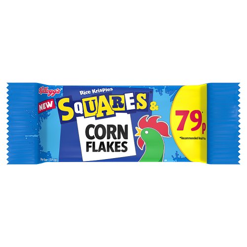 KELLOGGS RICE KRISPIES SQUARES CORNFLAKES 79P 31G