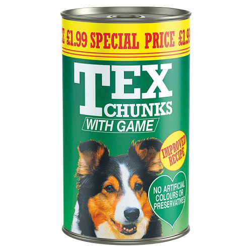 TEX CHUNKS GAME DOG FOOD 1.2kg