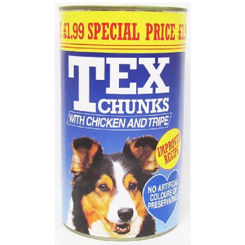 TEX CHUNKS CHICKEN & TRIPE DOG FOOD 1.2kg