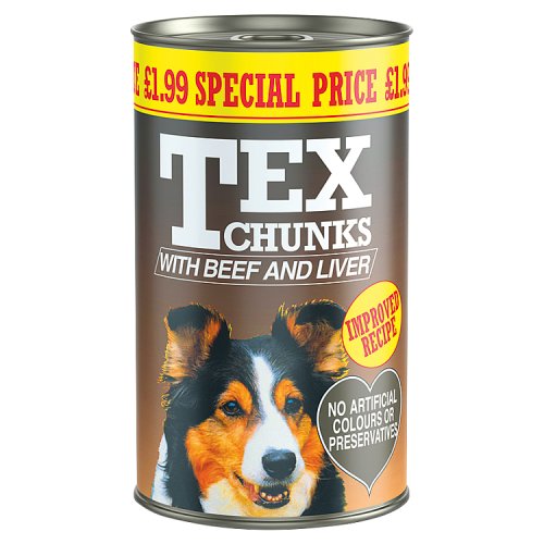 TEX CHUNKS BEEF & LIVER DOG FOOD 1.2kg Main image