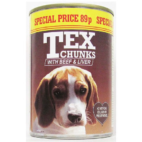 TEX DOG FOOD BEEF & LIVER 89P 400g Main image