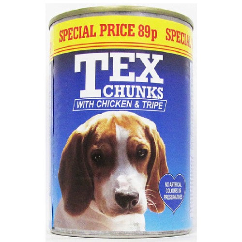 TEX DOG FOOD CHICKEN & TRIPE 89P 400g