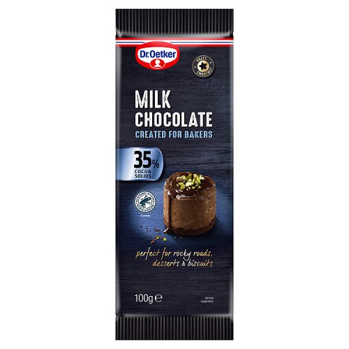 DR OETKER MILK CHOCOLATE COOKING BAR 100g