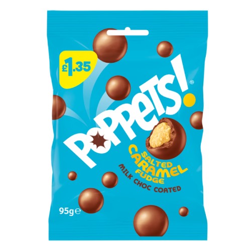 POPPETS SALTED CARAMEL £1.35 95g Main image