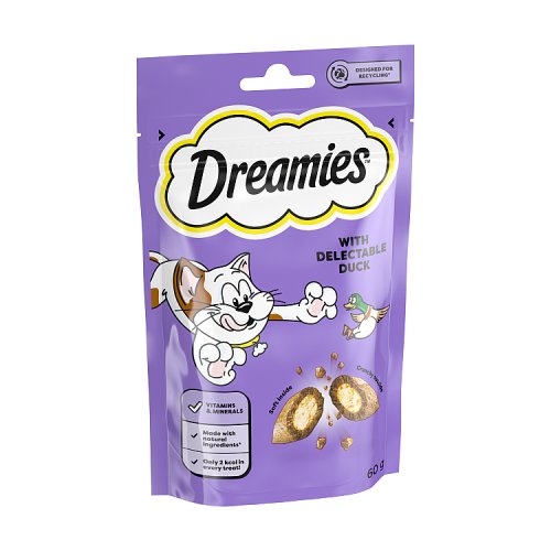 DREAMIES CAT TREATS DUCK 60g