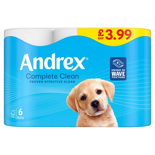ANDREX COMPLETE CLEAN TOLIET ROLL 6ROLL Main image